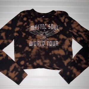 Hollister Cropped Long Sleeve t-Shirt medium